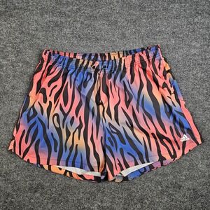 Adidas Aeroready Tiger Print Shorts Women's 2XL Lightweight 5" Inseam Mid Rise